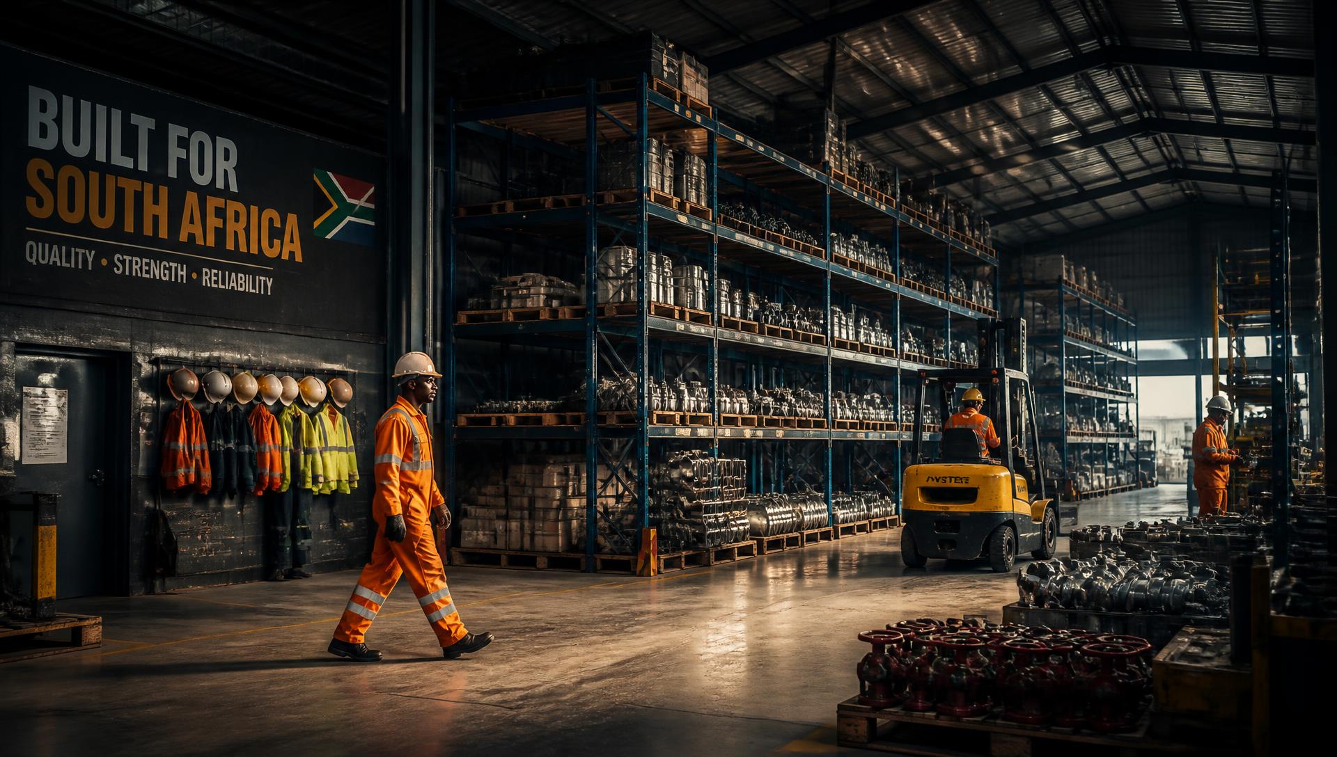 Traction Hardware warehouse stocked with industrial supplies